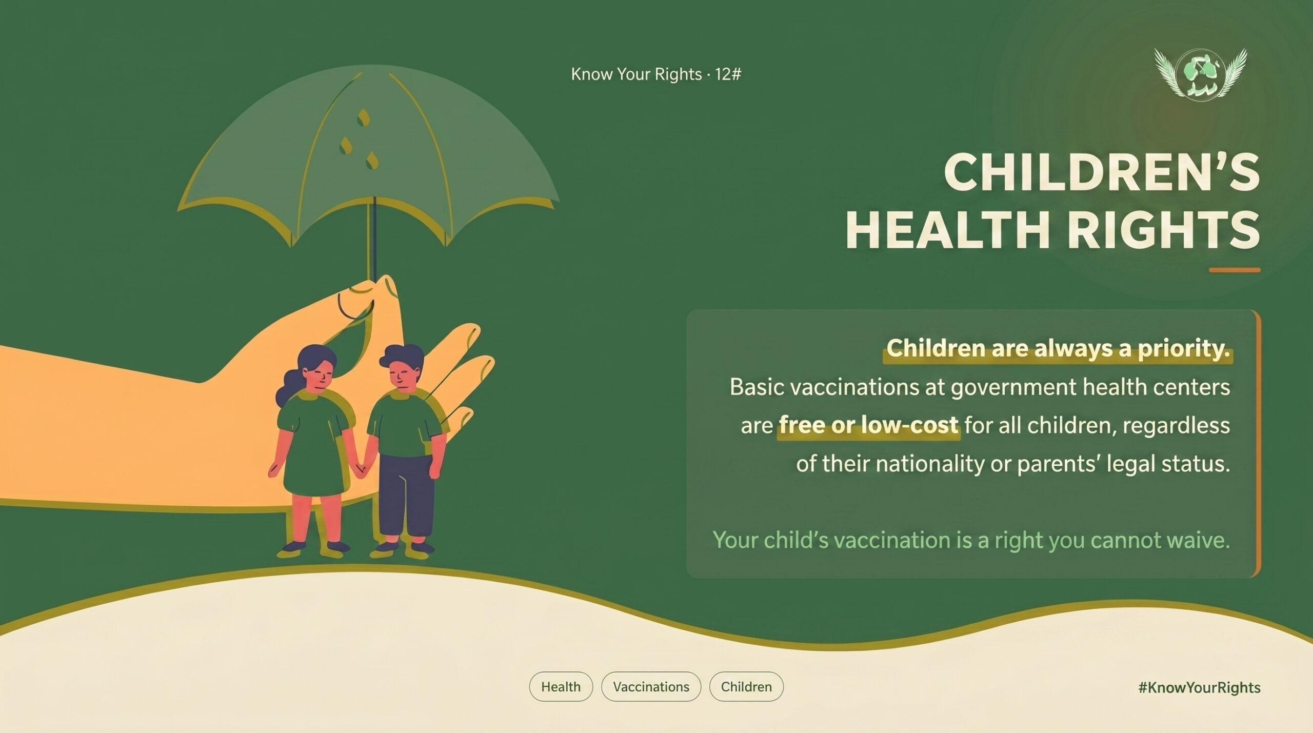 Children’s Rights to Healthcare: Essential Vaccinations as a Non-Negotiable Human and Legal Guarantee