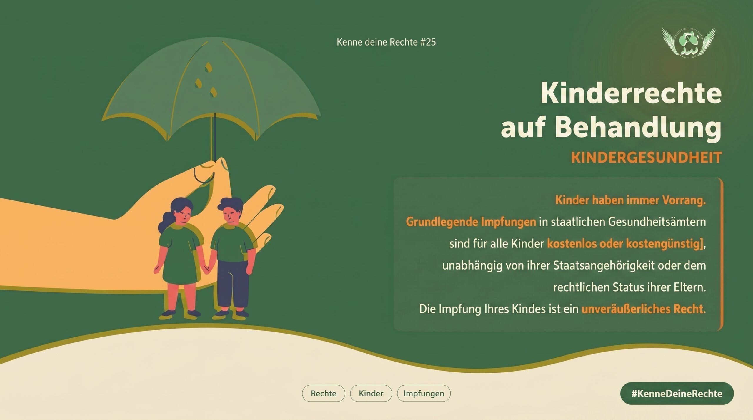 Das Recht von Kindern auf medizinische Versorgung: Essenzielle Impfungen als unantastbare Garantie